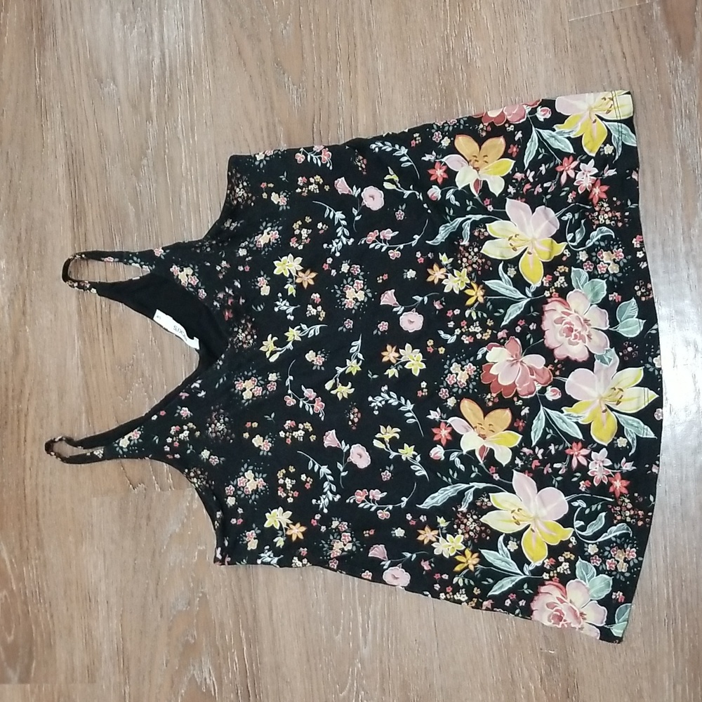 (S) Ricki's Flower Print Camisole Spaghetti Strap Fully Lined Comfy Girlhoodcore